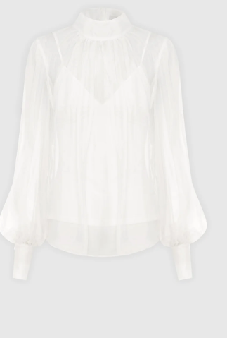 AGNA SLIK ORGANZA BLOUSE