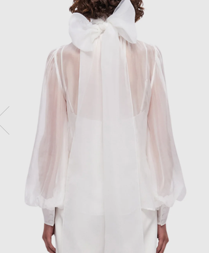 AGNA SLIK ORGANZA BLOUSE