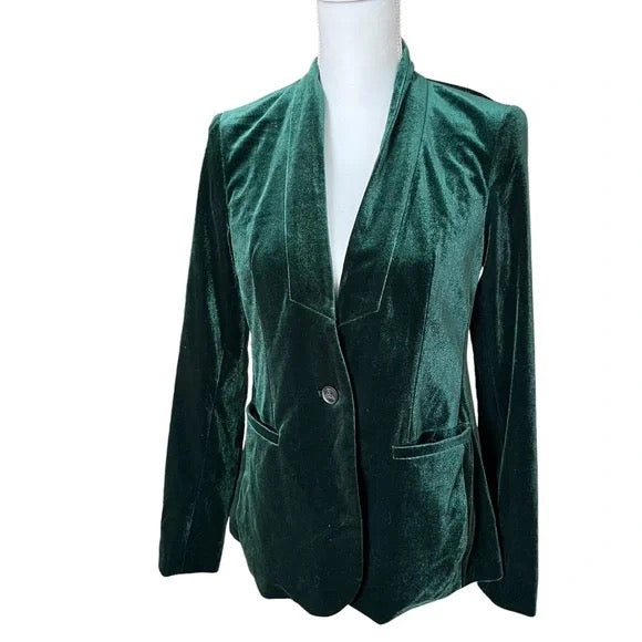 Emerald Green Velvet Jacket