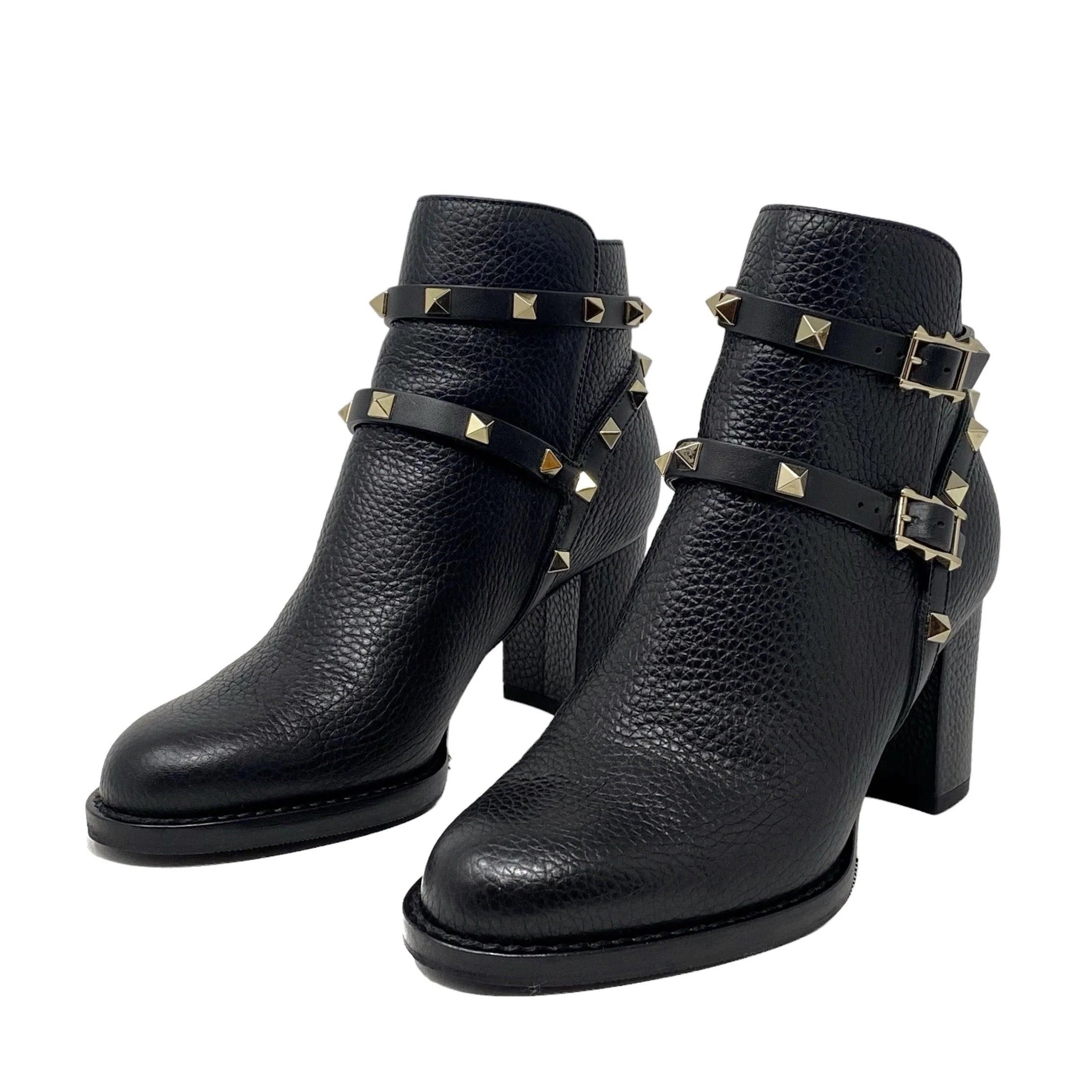 Rockstud Grainy Calfskin Boot 90MM