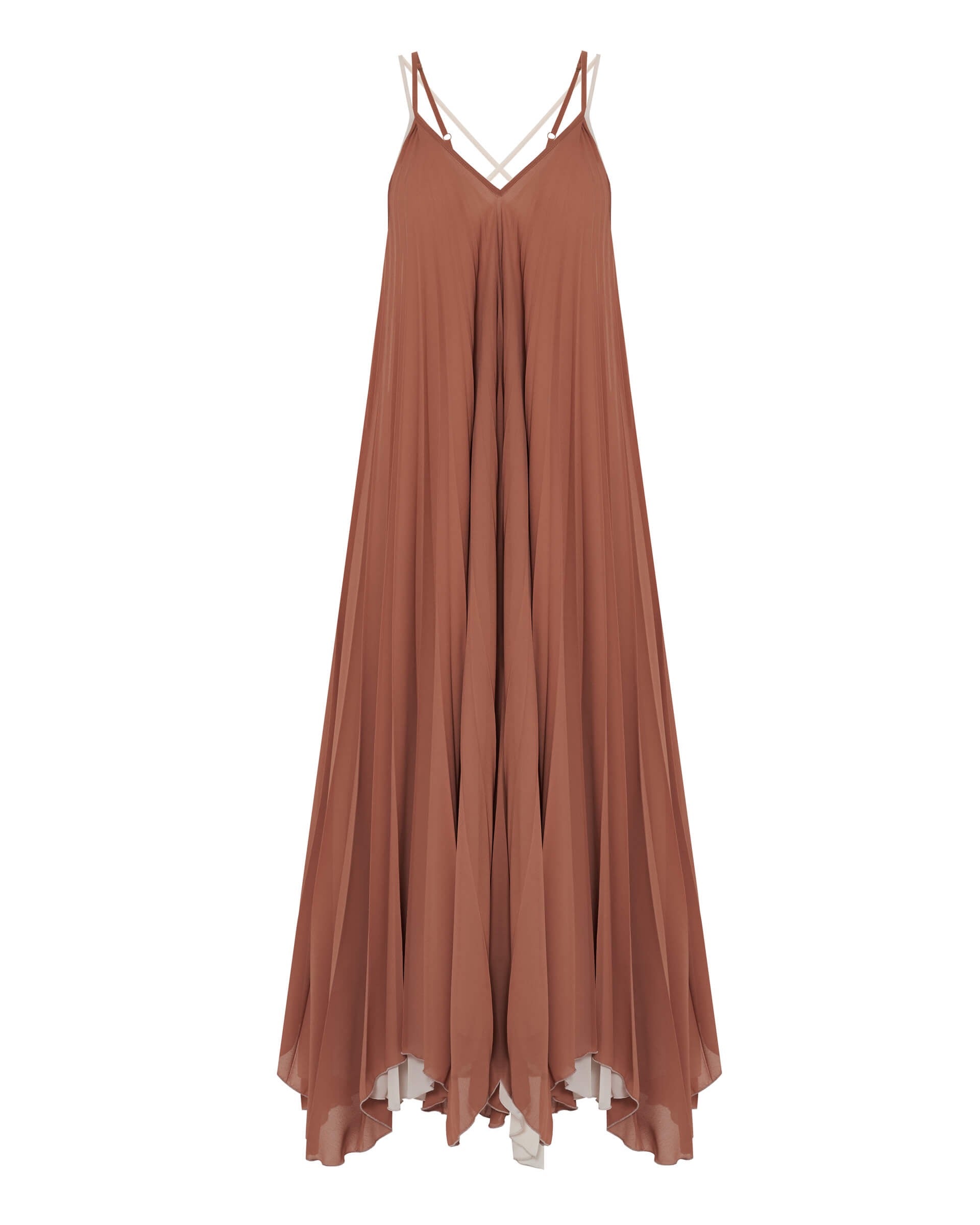 Pleated Slip Dress