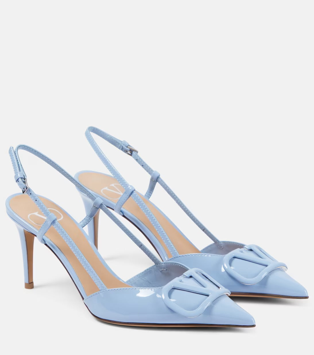 V LOGO VALENTINO SLING BACK HEELS